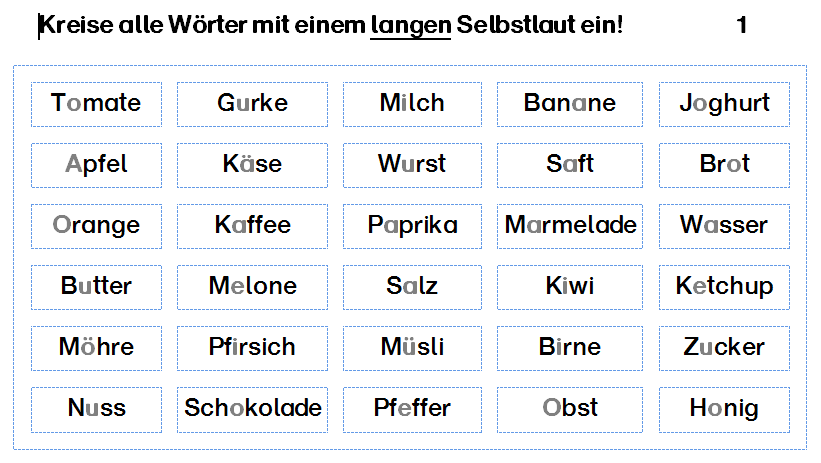 Lang Und Kurz Gesprochene Selbstlaute Beispiele www.grundschulblogs.de
